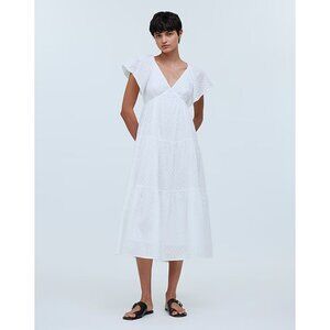 Madewell White Midi Dress